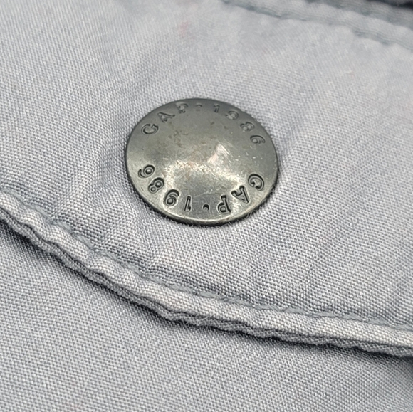 Baby Gap Blue Grey Quilted Coat Jacket 18-24 mo. #638 - Picture 11 of 11